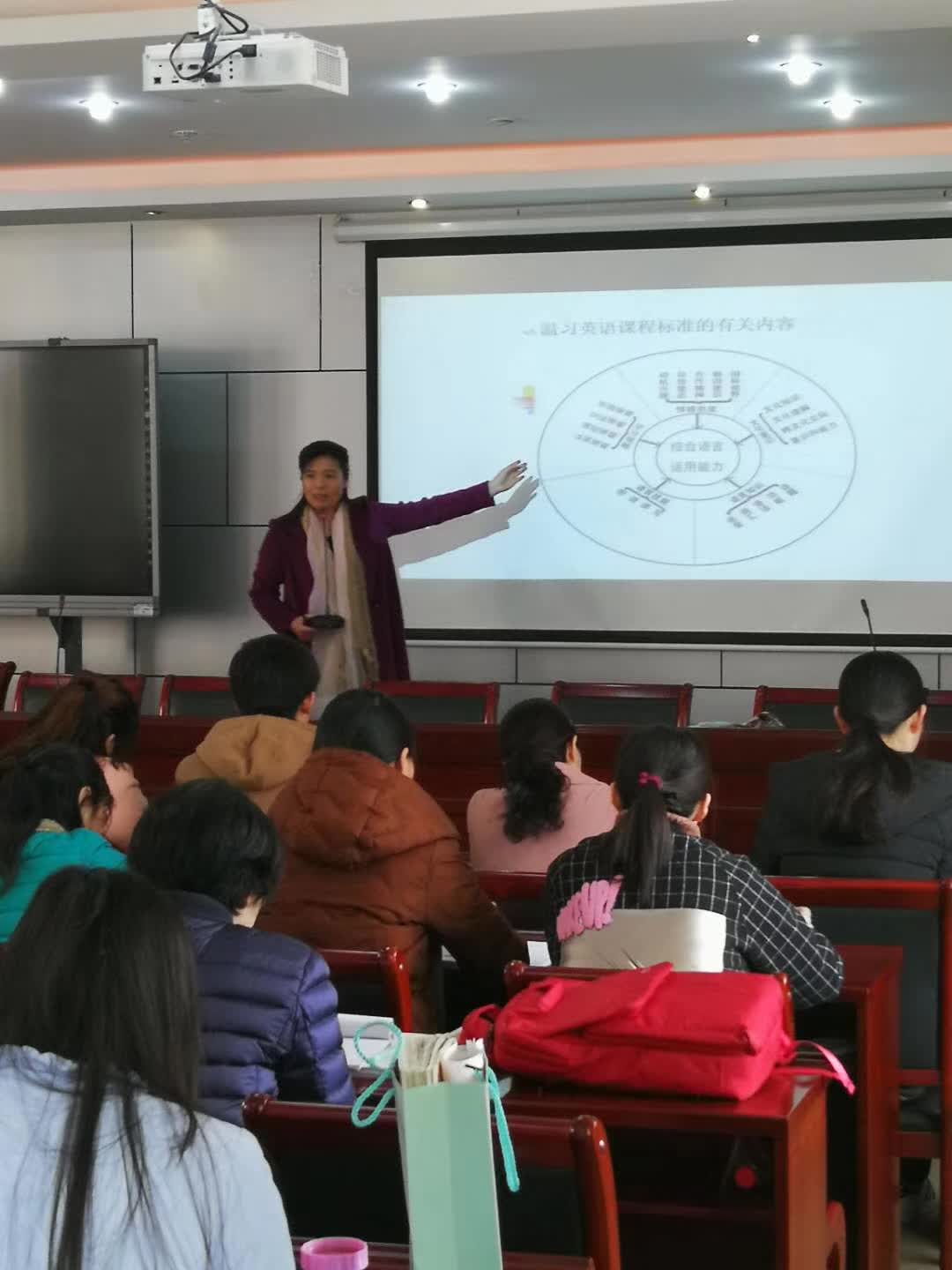 担任北关区英语学科质量分析暨教师培训主讲人-2-李建英