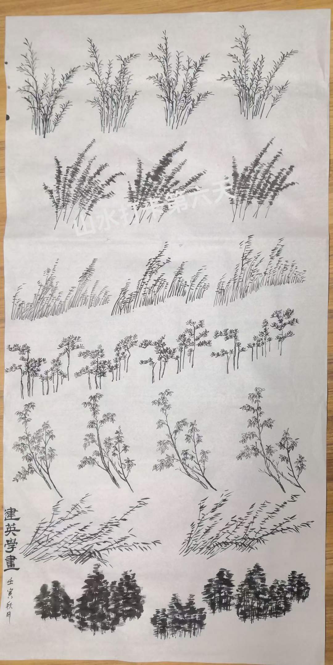 太行山悟道成功，由花鸟画儿转为山水画儿，开启了书画艺术新篇章-9-李建英