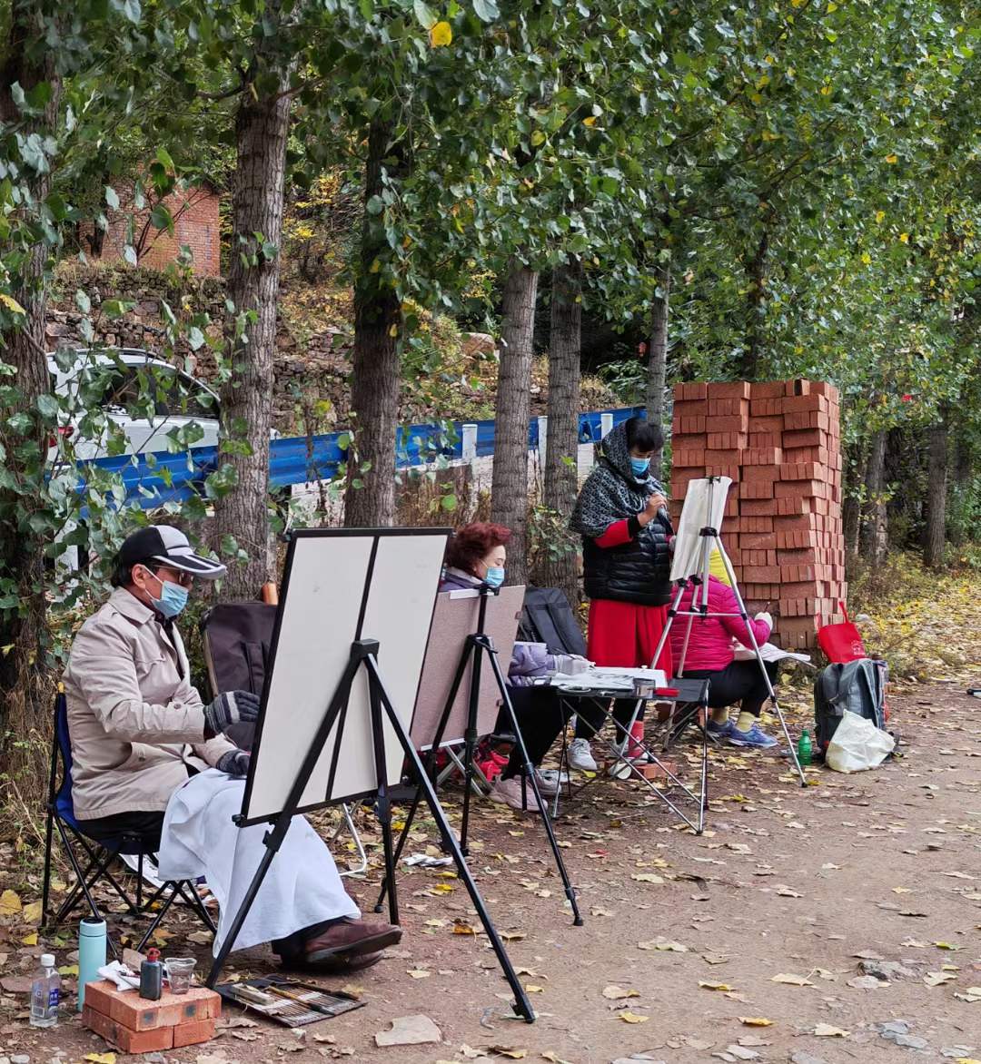 太行山悟道成功，由花鸟画儿转为山水画儿，开启了书画艺术新篇章-2-李建英