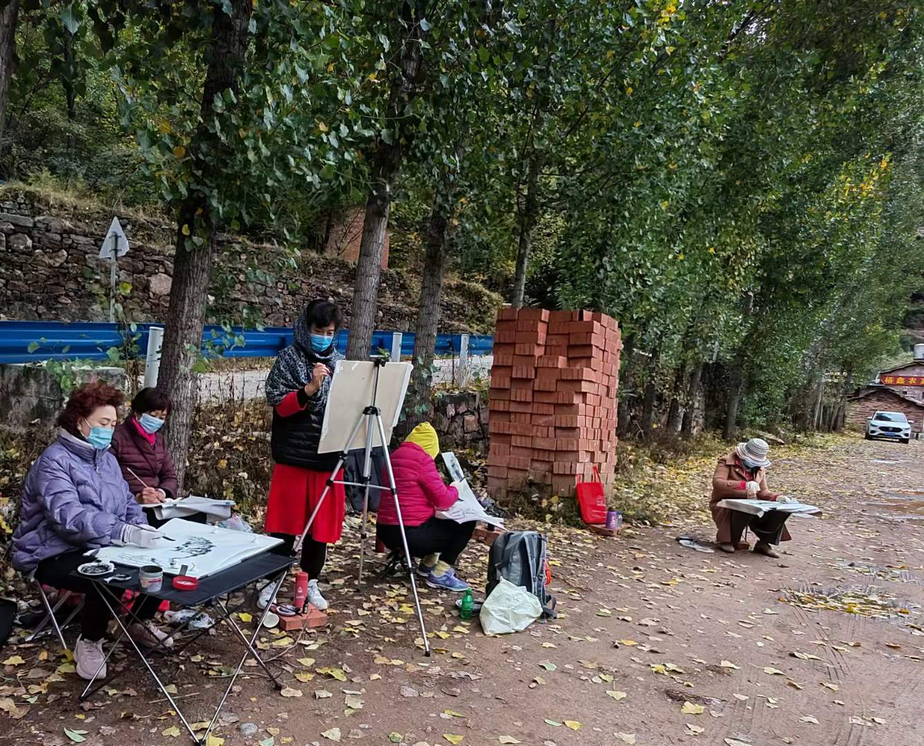 太行山悟道成功，由花鸟画儿转为山水画儿，开启了书画艺术新篇章-1-李建英